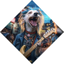 Lade das Bild in den Galerie-Viewer, Poster Straßenhunde Duo mit Gitarre Raute
