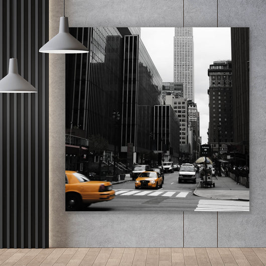 Leinwandbild Streetlife Manhattan Quadrat