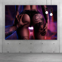 Lade das Bild in den Galerie-Viewer, Acrylglasbild Tattoo Ass Digital Art Querformat
