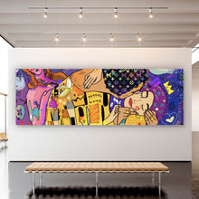 Lade das Bild in den Galerie-Viewer, Aluminiumbild gebürstet The Maiden Pop Art Panorama
