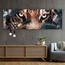 Lade das Bild in den Galerie-Viewer, Spannrahmenbild Tiger Floral Panorama
