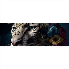 Lade das Bild in den Galerie-Viewer, Leinwandbild Tiger Portrait Digital Art Panorama
