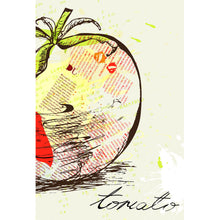 Lade das Bild in den Galerie-Viewer, Spannrahmenbild Tomate Abstrakt Hochformat
