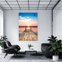 Lade das Bild in den Galerie-Viewer, Spannrahmenbild Traumhafte See Hochformat
