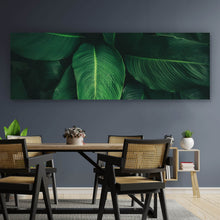 Lade das Bild in den Galerie-Viewer, Spannrahmenbild Tropische Blätter Panorama
