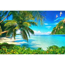 Lade das Bild in den Galerie-Viewer, Spannrahmenbild Tropische Bucht Querformat
