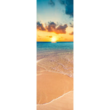 Lade das Bild in den Galerie-Viewer, Aluminiumbild Tropischer Sandstrand Panorama Hoch
