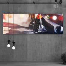 Lade das Bild in den Galerie-Viewer, Aluminiumbild Sportwagen Panorama
