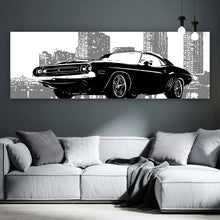 Lade das Bild in den Galerie-Viewer, Poster US Car Grunge Panorama
