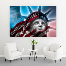 Lade das Bild in den Galerie-Viewer, Aluminiumbild Freiheitsstatue von New York Querformat
