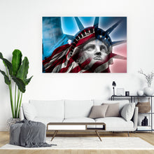 Lade das Bild in den Galerie-Viewer, Aluminiumbild Freiheitsstatue von New York Querformat
