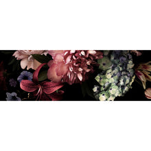Lade das Bild in den Galerie-Viewer, Aluminiumbild gebürstet Vintage Blumen Panorama
