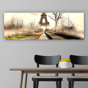 Poster Vintage Eiffelturm Frankreich Panorama