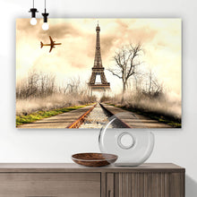 Lade das Bild in den Galerie-Viewer, Poster Vintage Eiffelturm Frankreich Querformat

