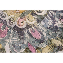 Lade das Bild in den Galerie-Viewer, Aluminiumbild gebürstet Vintage Mandala Querformat

