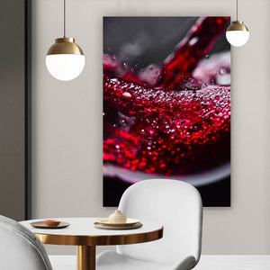 Spannrahmenbild Vollmundiger Rotwein Hochformat