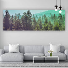 Lade das Bild in den Galerie-Viewer, Aluminiumbild gebürstet Wald No. 2 Panorama
