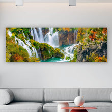 Lade das Bild in den Galerie-Viewer, Poster Wasserfälle im Nationalpark Kroatien Panorama
