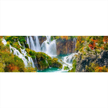 Lade das Bild in den Galerie-Viewer, Acrylglasbild Wasserfälle im Nationalpark Kroatien Panorama
