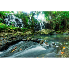 Lade das Bild in den Galerie-Viewer, Aluminiumbild Wasserfall im Regenwald Querformat
