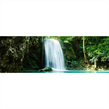 Lade das Bild in den Galerie-Viewer, Acrylglasbild Wasserfall im Wald von Thailand Panorama
