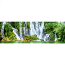 Lade das Bild in den Galerie-Viewer, Leinwandbild Wasserfall in Bosnien Panorama
