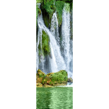 Lade das Bild in den Galerie-Viewer, Aluminiumbild Wasserfall in Bosnien Panorama Hoch
