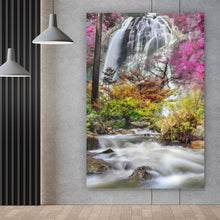 Lade das Bild in den Galerie-Viewer, Aluminiumbild Wasserfall in Klonglan Thailand Hochformat
