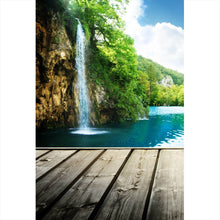 Lade das Bild in den Galerie-Viewer, Aluminiumbild Wasserfall in Kroatien Hochformat
