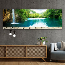 Lade das Bild in den Galerie-Viewer, Aluminiumbild Wasserfall in Kroatien Panorama
