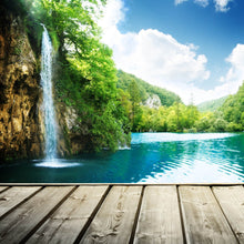 Lade das Bild in den Galerie-Viewer, Leinwandbild Wasserfall in Kroatien Quadrat
