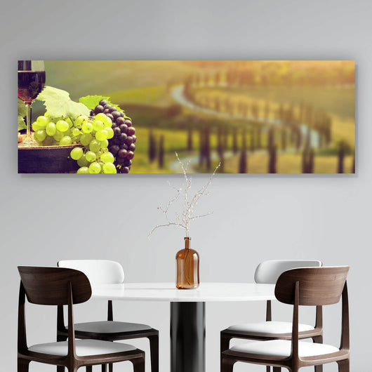 Spannrahmenbild Wein Liebe Panorama