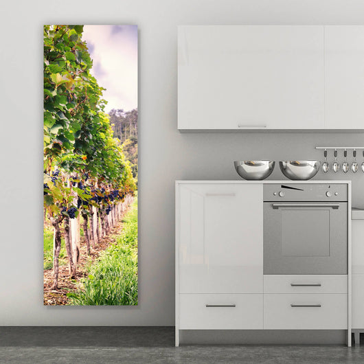 Poster Weinberge im Herbst Panorama Hoch