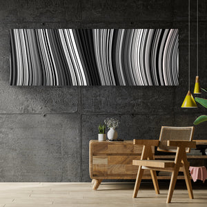 Acrylglasbild Wellenlinien Muster Panorama