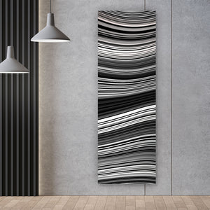 Acrylglasbild Wellenlinien Muster Panorama Hoch
