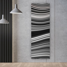 Lade das Bild in den Galerie-Viewer, Aluminiumbild Wellenlinien Muster Panorama Hoch
