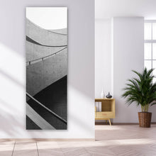 Lade das Bild in den Galerie-Viewer, Aluminiumbild Wendeltreppe Moderne Architektur Panorama Hoch
