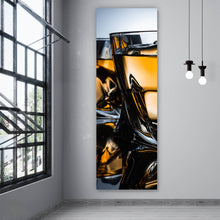 Lade das Bild in den Galerie-Viewer, Aluminiumbild Whiskeygläser mit Eiswürfeln Panorama Hoch
