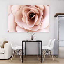 Lade das Bild in den Galerie-Viewer, Aluminiumbild gebürstet Zarte Rose Querformat
