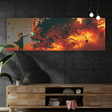 Lade das Bild in den Galerie-Viewer, Spannrahmenbild Zauberer mit Fisch Digital Art Panorama
